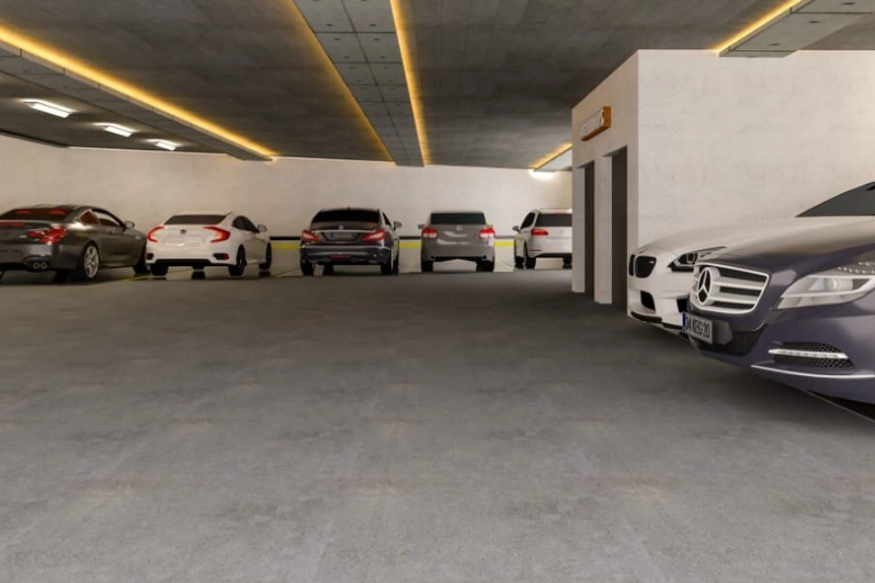 21 places de parking au sous-sol et RDC